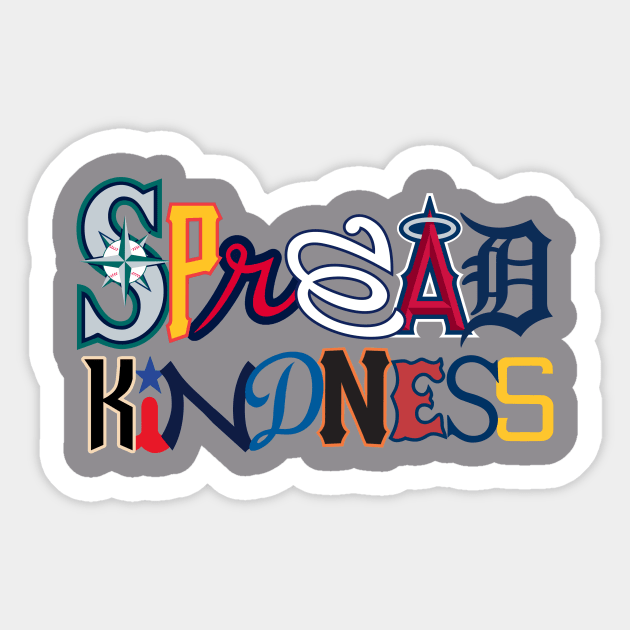 Spread Kindness x MLB x What The!? Sticker by When We Were Kids